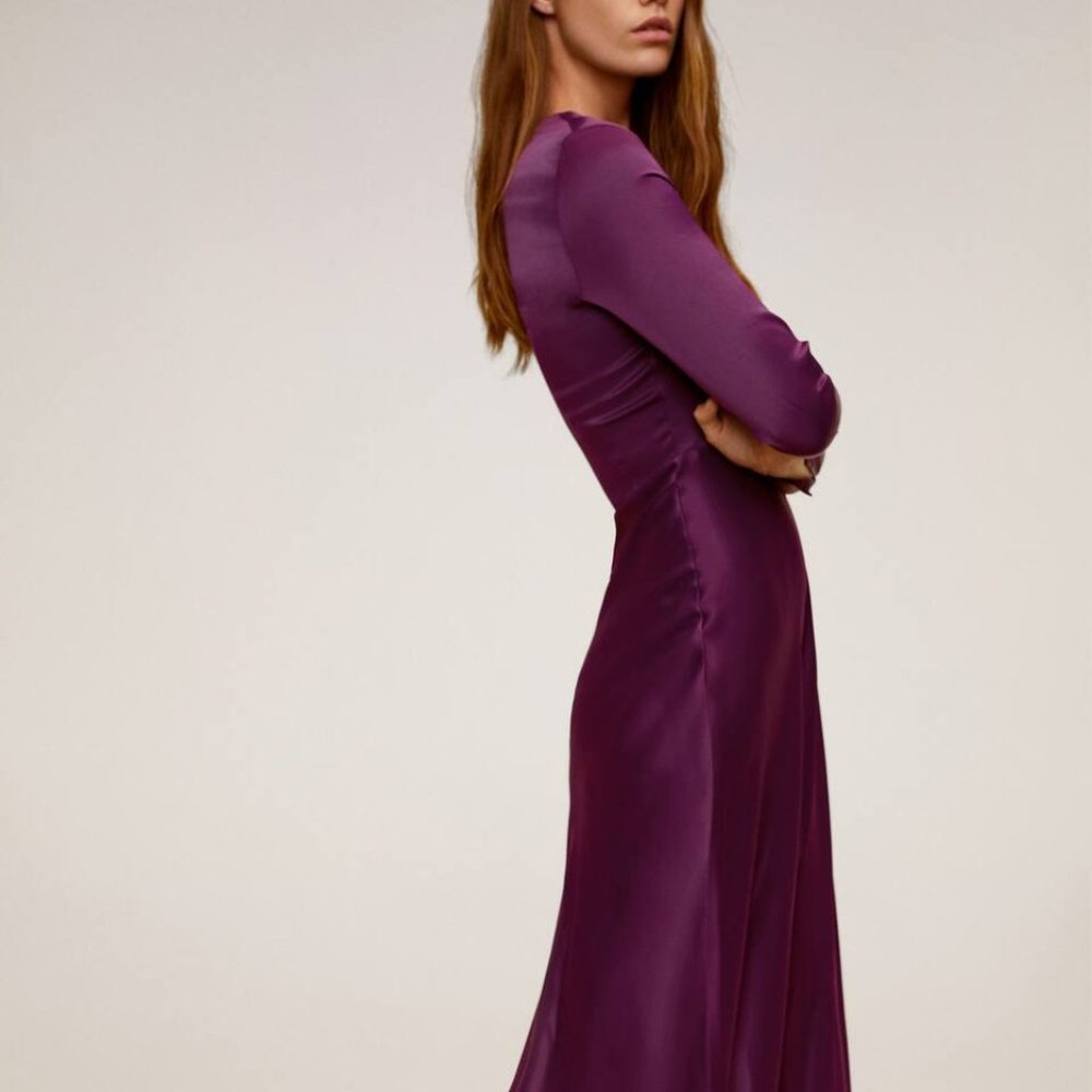 Mango Satin Dress | still with tag on